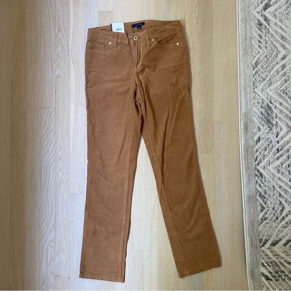 Tommy Hilfiger Tan Corduroy straight leg pants - Picture 1 of 10